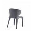 Conrad Mid-Century Modern Upholstered Dining Chair in Gray - Set of 4 | Chaise de salle a manger rembourree Conrad style milieu du siecle en gris - Lot de 4