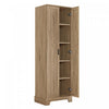 Liam Multi-Functional Storage Cabinet with Doors and Adjustable Shelves,Brown Accent Cabinet | Liam Armoire de rangement multifonction avec portes et etageres reglables, Marron
