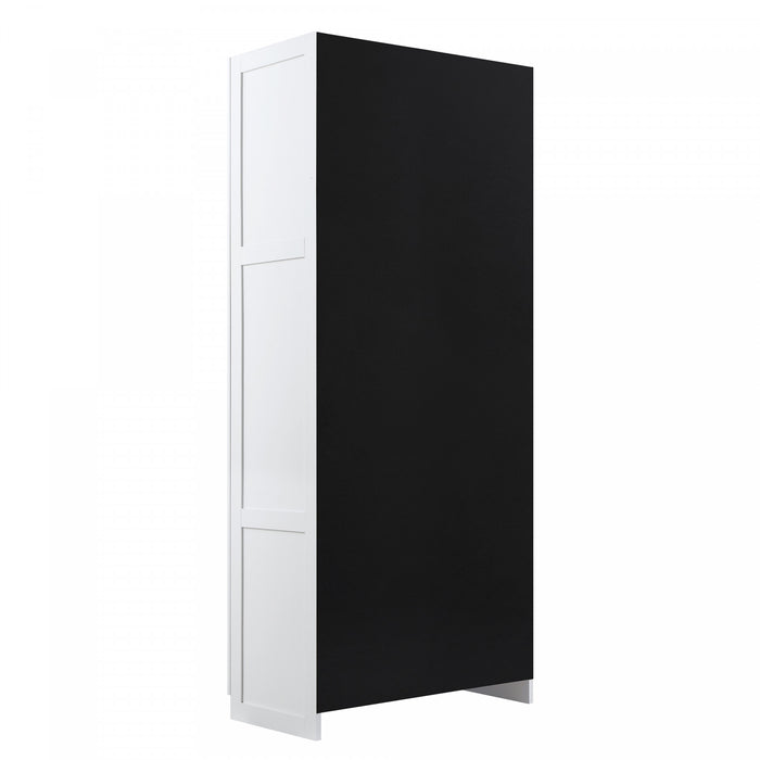 Cornelia Modern 30\" Storage Cabinet in White (4-Shelf)