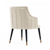 Eda Modern Wood Armchair in Cream Dining Chair | Fauteuil moderne Eda en bois avec accoudoirs, coloris creme