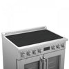 Forno Torino 36" French Door Induction Range, Stainless Steel - FFSIN0950-36 | Cuisiniere a induction Torino de 36 po avec portes francaises, acier inoxydable – FFSIN0950-36