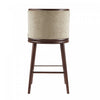 Evalyn Modern Wood Upholstered Barstool in Natural - Set of 2 | Tabouret de bar moderne en bois et tissu Evalyn, naturel - Lot de 2
