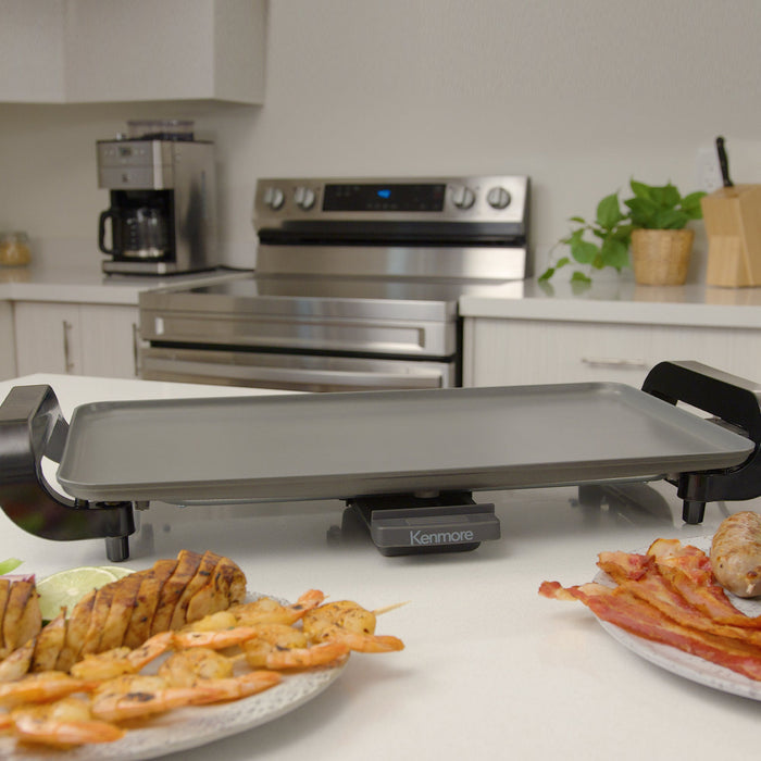 Kenmore 10\"x 18\" Non-Stick Electric Griddle Grey - KKNSEGGrey