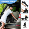 Goplus Folding 3 Wheels Golf Push Cart W/bag Scoreboard Adjustable Handle Grey