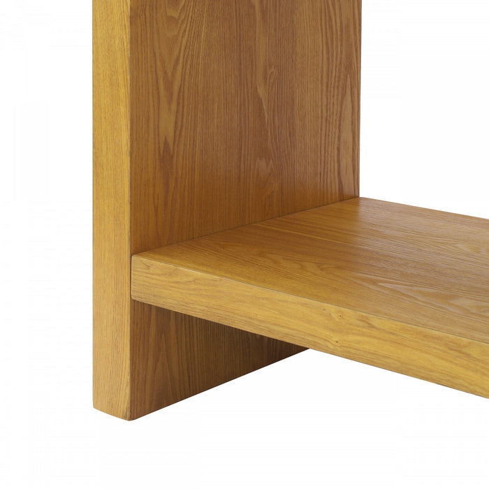 Aubrey 47.5\" Farmhouse Style Sofa Table with Storage - Brown