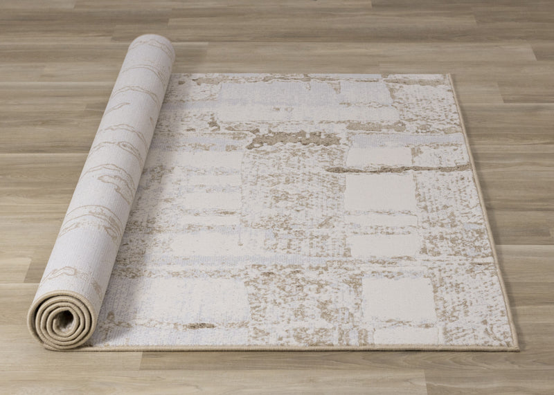 Isabelle Distressed Cream Area Rug - 7'10\" x 10'10\"