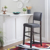 Monaco Faux Leather Barstool - Espresso|Tabouret bar Monaco en similicuir - espresso