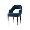Carrington and Rockaway Modern Industry Chic 5-Piece Dining Set in Midnight Blue and Black | Ensemble de salle a manger moderne industriel chic Carrington et Rockaway 5 pieces, bleu minuit et noir