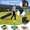 Costway 2-tier 10' X 10' Pop-up Canopy Tent Instant Gazebo Adjustable Carry Bag With Wheel