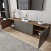 Nordika Riva 72" TV Stand - Walnut|Meuble pour téléviseur Riva Nordika de 72 po - noyer