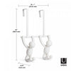 Umbra Buddy Double Over-Door Hooks - White|Crochets doubles pour porte Buddy de Umbra - blancs