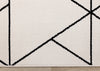 Covington White Black Modern Geometric Trellis Design Rug, 6'7" x 9'10" Indoor Area Rug | Tapis Covington a motif de treillis geometrique moderne blanc et noir, 6'7" x 9'10"