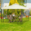 Costway 2 Tier 10'x10' Patio Gazebo Canopy Tent Steel Frame Shelter Awning