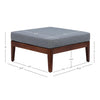 Summerlyn Fabric Indoor/Outdoor Patio Ottoman - Walnut|Pouf de terrasse Summerlyn en tissu pour l’intérieur et l’extérieur - noyer