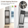 Costway 2 Pack 3 Tier Tall Metal Plant Stand Indoor Plant Table With Drawer Anti-tipping Devices
