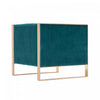 Trillium Mid-Century Modern Velvet Lounge Chair in Teal - Set of 2 | Fauteuil lounge en velours Trillium style milieu du siecle, couleur sarcelle - Lot de 2