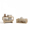 Storkcraft Santorini Deluxe 3-in-1 Convertible Bassinet - Driftwood Crib