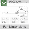 Aerodyne Ceiling Fan with Light Fixture - White | Ventilateur de plafond Aerodyne avec luminaire - Blanc