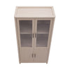 Jodie Mid-Century Modern 31" Bookcase Cabinet in Whitewashed Oak (6-Shelf) - Set of 3 | Ensemble de 3 bibliotheques-armoires Jodie style mi-siecle moderne 79 cm en chene blanchi (6 etageres)