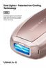 Ulike Air 10 IPL Laser Hair Removal Device - Dual Lights, SHR Mode & Ice Cooling - Pink