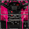 Costway 12v Kids Ride On Atv Electric 4-wheeler Quad 2 Speeds W/ Mp3 & Headlights Pink