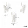 Umbra Buddy Wall Hooks - White|Crochets muraux Buddy de Umbra - blancs