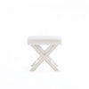 Abigail Mid-Century Modern Upholstered Velvet Accent Bench in Cream | Banc d’appoint Abigail style milieu du siecle moderne en velours creme