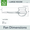 Minimus Ceiling Fan with Light Fixture - Grey | Ventilateur de plafond Minimus avec luminaire - Gris