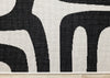 Jackson Black White Abstract Lines Outdoor Rug, 6'7" x 9'6" Outdoor Area Rug | Tapis d'exterieur Jackson a lignes abstraites noires et blanches, 6'7" x 9'6"