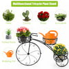 Costway Tricycle Plant Stand Flower Pot Cart Holder Parisian Style Displaying
