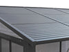 Florence - Wall Mounted Solarium 10x12 Metal Roof In Black