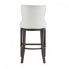 Blair Modern Wood Upholstered Barstool in White | Tabouret de bar Blair moderne en bois avec assise rembourree, coloris blanc