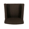 Gabrielle 26" Seat Height Counter Stool With Upholstered Fabric And Solid Wood Legs - Brown | Tabouret De Comptoir Gabrielle Hauteur D’assise 66 cm – Tissu Rembourre Et Pieds En Bois Massif - Brun