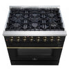 Forno Galiano 36" Dual Fuel Gas Range, Black, 5.36 cu.ft. - FFSGS6156-36BLK | Cuisiniere a double combustible Galiano de 36 po, noire, 5,36 pi³ - FFSGS6156-36BLK