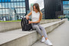 Swissdigital KATY Rose Platinum Backpack – 16" Laptop Bag, USB Charging, SDD Finder, RFID Protection, Multi-Pockets
