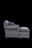 Liam 46.9" Modern indoor corduroy sofa with 2 soft cushions ,Grey Sofa  | Liam Canape d'interieur moderne en velours cotele 46,9" avec 2 coussins moelleux, Gris