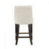 Beever Modern Chenille Wood Counter Stool in Cream - Set of 3 Bar Stool | Tabouret de comptoir moderne en bois avec chenille Beever, creme - Lot de 3