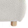Ava Upholstered Bed with Loop-Pile Fabric,King Size - Light Beige | Lit Ava Rembourre en Tissu Boucle, Taille King - Beige Clair