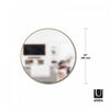 Umbra Hubba Wall Mirror - Brass|Miroir mural Hubba de Umbra - laiton