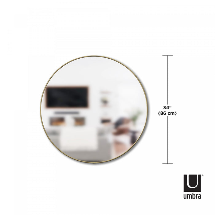 Umbra Hubba Wall Mirror - Brass