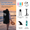 Goplus Large Inflatable Sup Board, Portable Paddle Board With 5d Rings Stand Up Paddle Board For Youth & Adult Light Pink