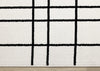 Covington Grey White Checkered Pattern Rug, 7'10" x 10'6" Indoor Area Rug | Tapis Covington a carreaux gris et blanc, 7'10" x 10'6"