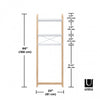 Umbra Modern Bellwood Over-Toilet Shelves - White and Natural|Tablettes au-dessus de la toilette modernes Bellwood de Umbra - blanches et naturelles