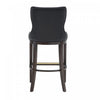 Blair Modern Wood Upholstered Barstool in Black - Set of 2 Bar Stool | Tabouret de bar Blair moderne en bois et tissu, noir - Lot de 2
