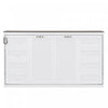 Olivia Solid Wood Murphy Bed with LED Light and Foldable Cabinet,Twin Size,White Twin Bed | Lit escamotable Olivia en bois massif avec lumiere LED et armoire pliante, taille simple, blanc