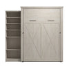 Bestar Key West Queen Murphy Bed with Closet Organizer (94 W) - Linen White Oak|Grand lit escamotable Key West de Bestar de 94 po (L) avec organisateur de garde-robe - blanc chêne lin