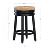 Morgan Counter-Height Stool - Black|Tabouret Morgan de hauteur comptoir - noir