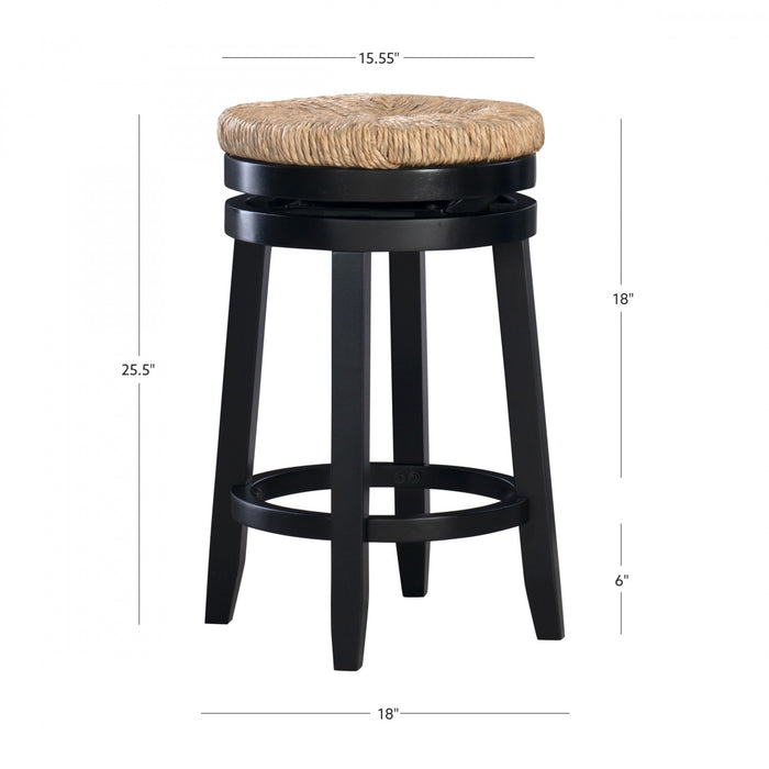 Morgan Counter-Height Stool - Black