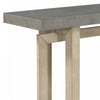 Ethan 59.1'' Triple Rectangle Design Painted Entryway Table with Pine Wood Legs,Grey Sofa Table  | Table d'entree peinte Ethan 59,1'' avec design rectangulaire triple et pieds en bois de pin, grise