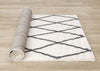 Fairmont White Grey Trellis Rug, 6'7" x 9'10" Indoor Area Rug | Tapis Fairmont treillis blanc gris, 6'7" x 9'10"